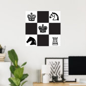 Poster Échecs (Bureau à domicile)