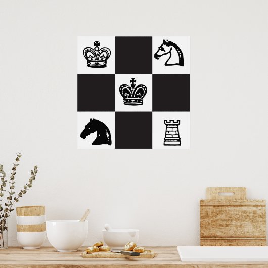 Poster Échecs (Cuisine)
