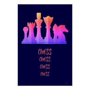 Poster Échecs d'affiche