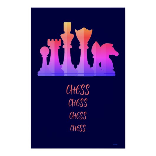 Poster Échecs d'affiche (Devant)