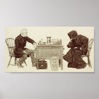 Poster Échecs de Grim Reaper