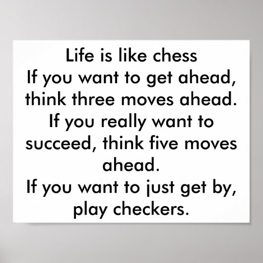 Poster échecs et dames (Devant)