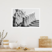 Poster Échecs Gros plan (Cuisine)