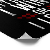 Poster Échecs Je Ne Perds Jamais Que Je Gagne Ou J'Appren (Coin)