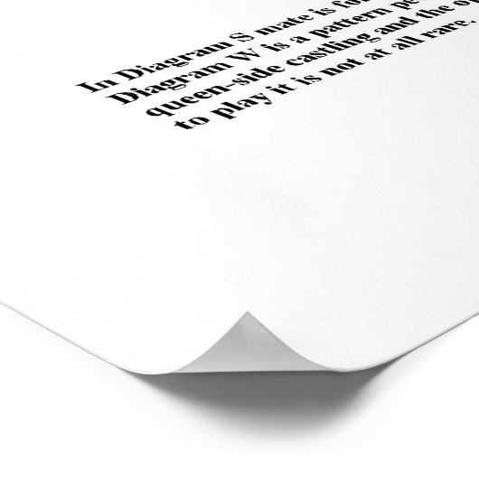 Poster Échecs - Motifs de base (Coin)