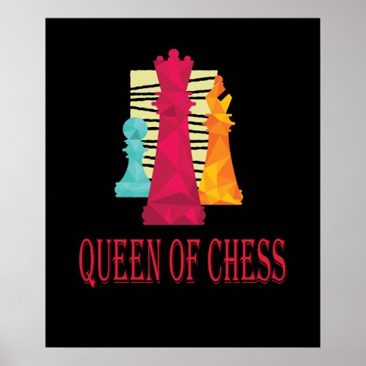 Poster Échecs - Reine des échecs (Devant)