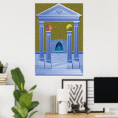 POSTER ÉCHELLE DE RÊVE DE CHAMBRE MASONIQUE (Bureau à domicile)