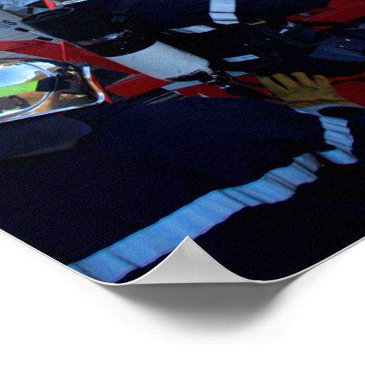 Poster Échelle Escalade pompier (Coin)