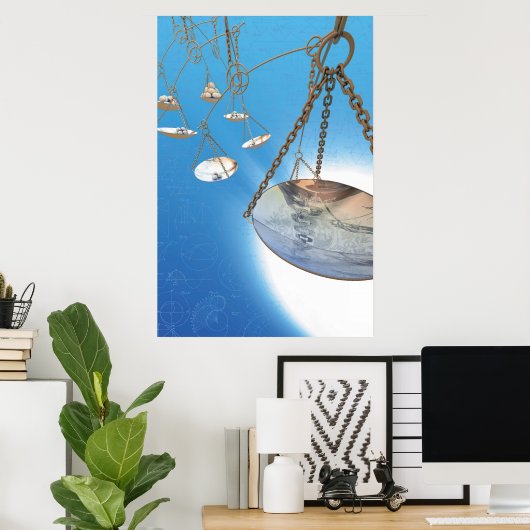 POSTER ÉCHELLES (Bureau à domicile)