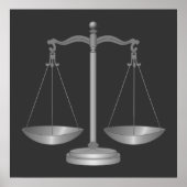 Poster Échelles de justice (Devant)