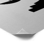 Poster Échelles de justice sur le dégradé (Coin)