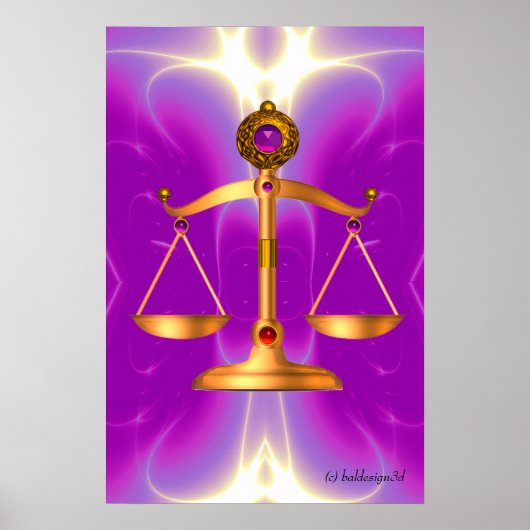Poster ÉCHELLES D'OR DE LOI AVEC PIERRES DE GEMME, Symbol (Devant)