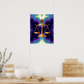 Poster ÉCHELLES D'OR DE LOI AVEC PIERRES DE GEMME, Symbol (Cuisine)
