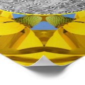 Poster Echinacea Fleurs Nature Art Créer Votre Propre Pho (Coin)