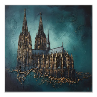 Poster Écho doré de la cathédrale