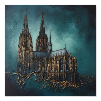 Poster Écho doré de la cathédrale
