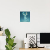 Poster Écho du cerf silencieux (Bureau à domicile)