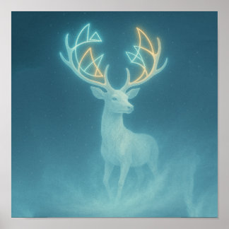 Poster Écho du cerf silencieux