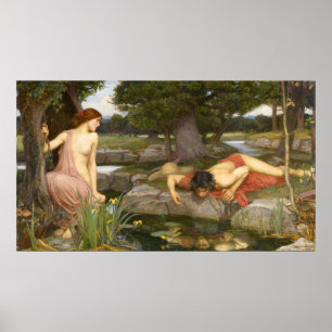 Poster Echo et Narcissus par John William Waterhouse