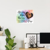 Poster Échographie bébé Arc-en-ciel d'espoir (Bureau à domicile)