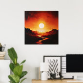 Poster Échos de Feu (Bureau à domicile)