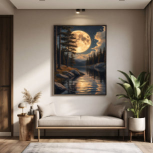 Poster Échos de la Lune Dorée