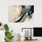 Poster Échos d'infini (Bureau à domicile)