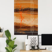 Poster Echos du désert (Bureau à domicile)