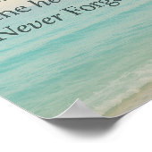 Poster Échos Feuille gentils (Coin)