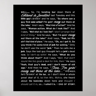 Poster "Ecklund & Swedlin's" (Noir)