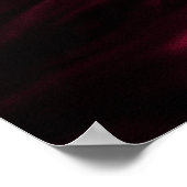 Poster Éclaboussure de cerise rouge foncé dans une impres (Coin)