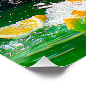 Poster Éclaboussure de citron (Coin)