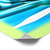 Poster Éclaboussure de Kiwi de Fraîcheur (Coin)