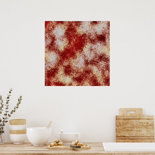 Poster éclaboussure de sang (Cuisine)