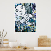 Poster Éclaboussure lunaire (Cuisine)