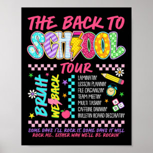 Poster Éclair Abcd Retour au Tour scolaire Bruh nous Ba