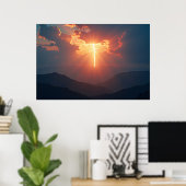 Poster Éclair au crépuscule (Bureau à domicile)