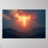 Poster Éclair au crépuscule (Devant)