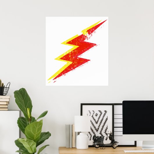 Poster Éclair détruit (Bureau à domicile)