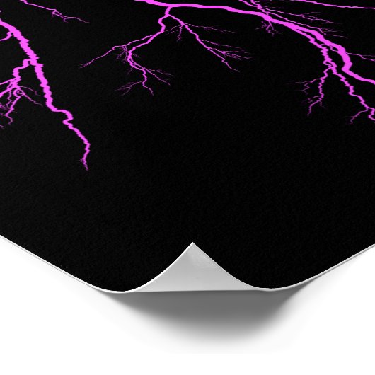 Poster Éclair rose ⚡ ⚡ ⚡ (Coin)