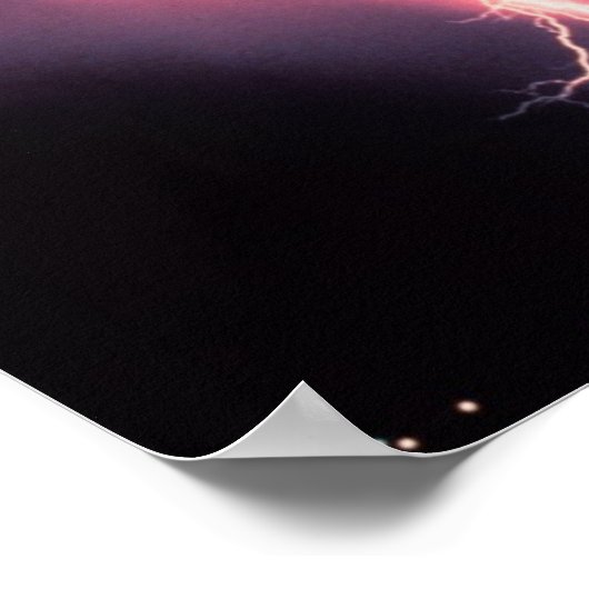 Poster Éclair rose (Coin)