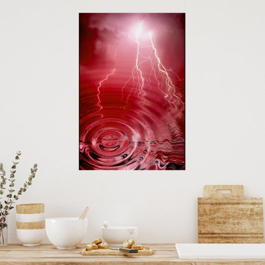 Poster Éclair rouge (Cuisine)