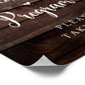 Poster Éclairage à chaîne de ferme, Bois foncé, Programme (Coin)