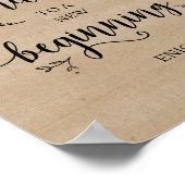 Poster Éclairage à cordes, Bois Brown, Dessert De Fête De (Coin)