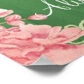 Poster Éclairage à cordes pivoines clairvoyant mariage de (Coin)