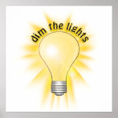 Poster Éclairage - Ampoule (Devant)