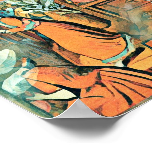 Poster Éclairage avec clary Sage (Coin)