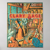 Poster Éclairage avec clary Sage (Devant)
