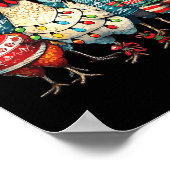 Poster Éclairage Casquette de poulets de Noël Festif Ferm (Coin)