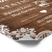 Poster Éclairage de chaîne florale rustique (Coin)